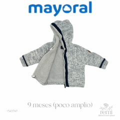 Suéter azul con blanco con interior polar 9 meses (poco amplio) Mayoral en internet