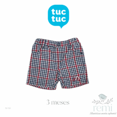 Short cuadros azul, blanco y rojo 3 meses Tuc Tuc