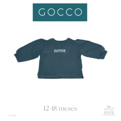 Sudadera gris sister 12-18 meses Gocco