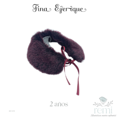 Cuello vino Faux fur 2 años Fina Ejerique