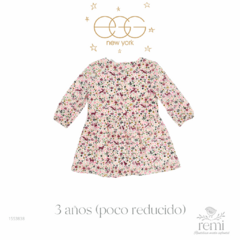 Vestido pana estampado venados y flores 3 años (poco reducido) EGG - comprar en línea