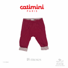 Conjunto 2 piezas pants vino y playera azul 18 meses Catimini + Jean Bourget - comprar en línea
