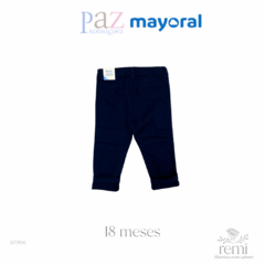 Conjunto 3 piezas camisa coral, pantalón azul y suéter gris 18 meses Paz Rodríguez +Mayoral - comprar en línea