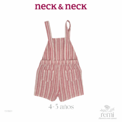 Peto de lino blanco con rojo 4-5 años Neck & Neck - comprar en línea