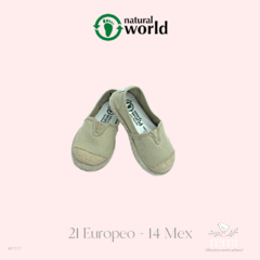 Alpargatas beige 21 Europeo Natural World