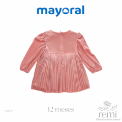 Vestido terciopelo rosa 12 meses Mayoral - comprar en línea