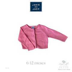 Suéter rosa de punto 6-12 meses Janie and Jack