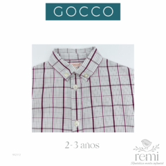 Camisa cuadritos color vino 2-3 años Gocco - comprar en línea