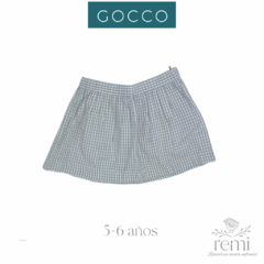Falda cuadros blancos y grises 5-6 años Gocco