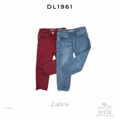 Set 2 jeans azul y color vino 2 años DL1961