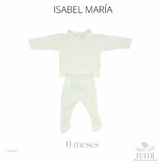 Conjunto de punto blanco 0 meses Isabel María - comprar en línea