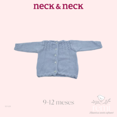 Suéter de punto azul 9-12 meses Neck & Neck