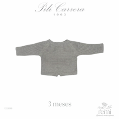 Suéter de punto gris claro 3 meses Pili Carrera - comprar en línea