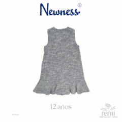 Vestido tweed azul con blanco 12 años Newness - comprar en línea