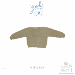 Suéter de punto beige 6 meses Yoedu - comprar en línea