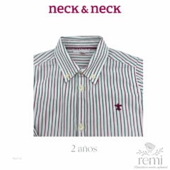Camisa líneas verdes y color vino 2 años Neck & Neck - comprar en línea
