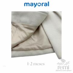 Abrigo beige claro 1-2 meses Mayoral en internet