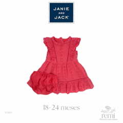 Vestido coral incluye cubre pañal 18-24 meses Janie and Jack