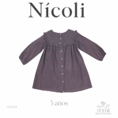 Vestido plumeti púrpura 5 años Nícoli - comprar en línea