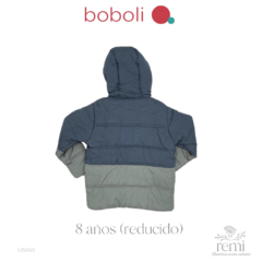 Chamarra acolchada azul con gris 8 años (reducida) Boboli - comprar en línea