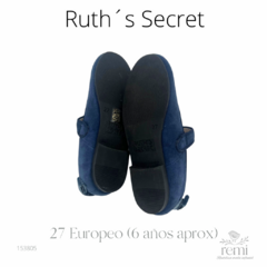 Merceditas de ante azul marino 27 Europeo (6 años aprox) Ruth´s Secret - comprar en línea