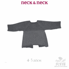 Suéter gris con detalles plateados 4-5 años Neck & Neck - comprar en línea