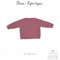 Suéter rosa con copo de nieve 6 meses Fina Ejerique - comprar en línea
