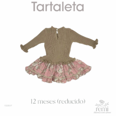 Vestido combinado beige con falda rosa 12 meses (reducido) Tartaleta - comprar en línea