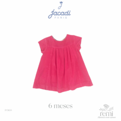 Vestido de pana rosa 6 meses Jacadi