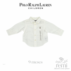 Camisa blanca 9 meses Polo Ralph Lauren