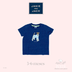 Playera perrito 3-6 meses Janie and Jack