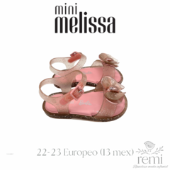 Sandalias rosas con brillantina colección Barbie 22-23 Europeo (7 USA/13 Mex) Mini Melissa - comprar en línea