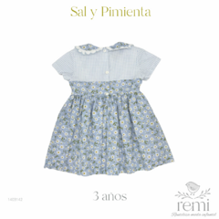Vestido azul margaritas 3 años Sal y Pimienta - comprar en línea