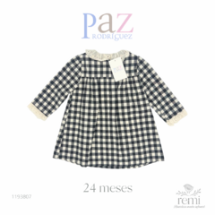Vestido cuadros negros y blancos 24 meses Paz Rodríguez - comprar en línea