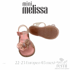 Sandalias rosas con brillantina colección Barbie 22-23 Europeo (7 USA/13 Mex) Mini Melissa - REMI