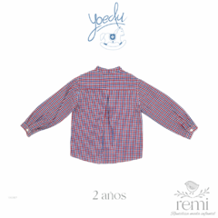 Camisa cuadros azules y rojos 2 años Yoedu - comprar en línea