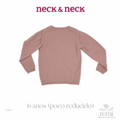 Suéter rosa cuello en V 6 años (poco reducido) Neck & Neck - comprar en línea