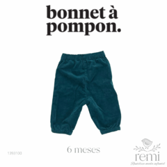 Pantalón pana azul verdoso 6 meses Bonnet a Pompon - comprar en línea