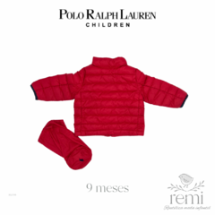 Chamarra roja repelente al agua de pluma de ganzo 9 meses Polo Ralph Lauren en internet