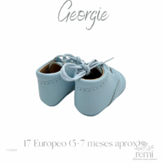 Zapato suave bebé azul con agujetas 17 Europeo (11 Mex) Georgie - comprar en línea