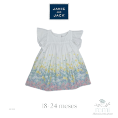 Vestido blanco con flores 18-24 meses Janie & Jack Torera 18 meses Patricia Mendiluce - comprar en línea