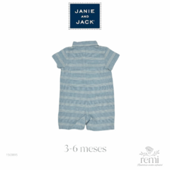 Mono líneas blancas y azul claro 3-6 meses Janie and Jack - comprar en línea