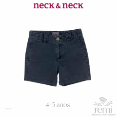 Short negro deslavado 4-5 años Neck & Neck