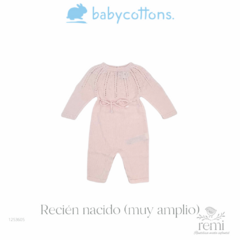 Conjunto de punto rosa mameluco con jersey NB (muy amplio) Baby Cottons - REMI