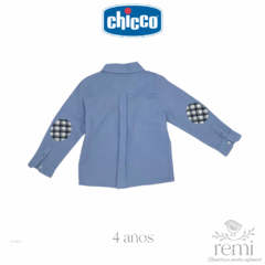 Camisa azul con parches en codos 4 años (reducida) Chicco - comprar en línea
