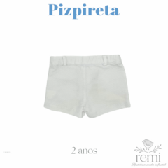 Short blanco de pique 2 años Pizpireta - comprar en línea