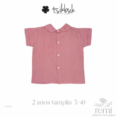 Blusa rosa de lino 2 años (amplio 3-4 años) Tsikbuk - comprar en línea
