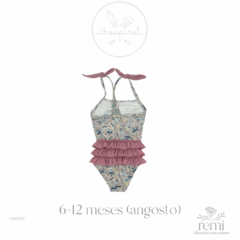 Traje de baño olanes rosas 6-12 meses (angosto) Choupinet - comprar en línea