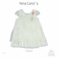 Vestido blanco 1 año Nina Carol´s