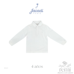 Polo blanca 4 años Jacadi